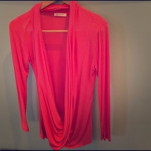 Pink long sleeve top
